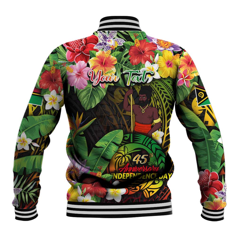 45th Anniversary of Freedom Vanuatu Baseball Jacket Island Pride Cultural Power Pacific Unity DT02 - Polynesian Pride