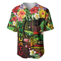 45th Anniversary of Freedom Vanuatu Baseball Jersey Island Pride Cultural Power Pacific Unity DT02 Art - Polynesian Pride