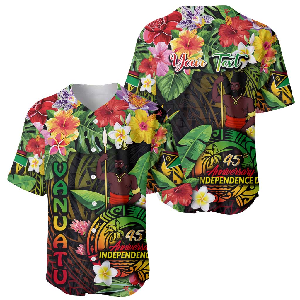 45th Anniversary of Freedom Vanuatu Baseball Jersey Island Pride Cultural Power Pacific Unity DT02 - Polynesian Pride
