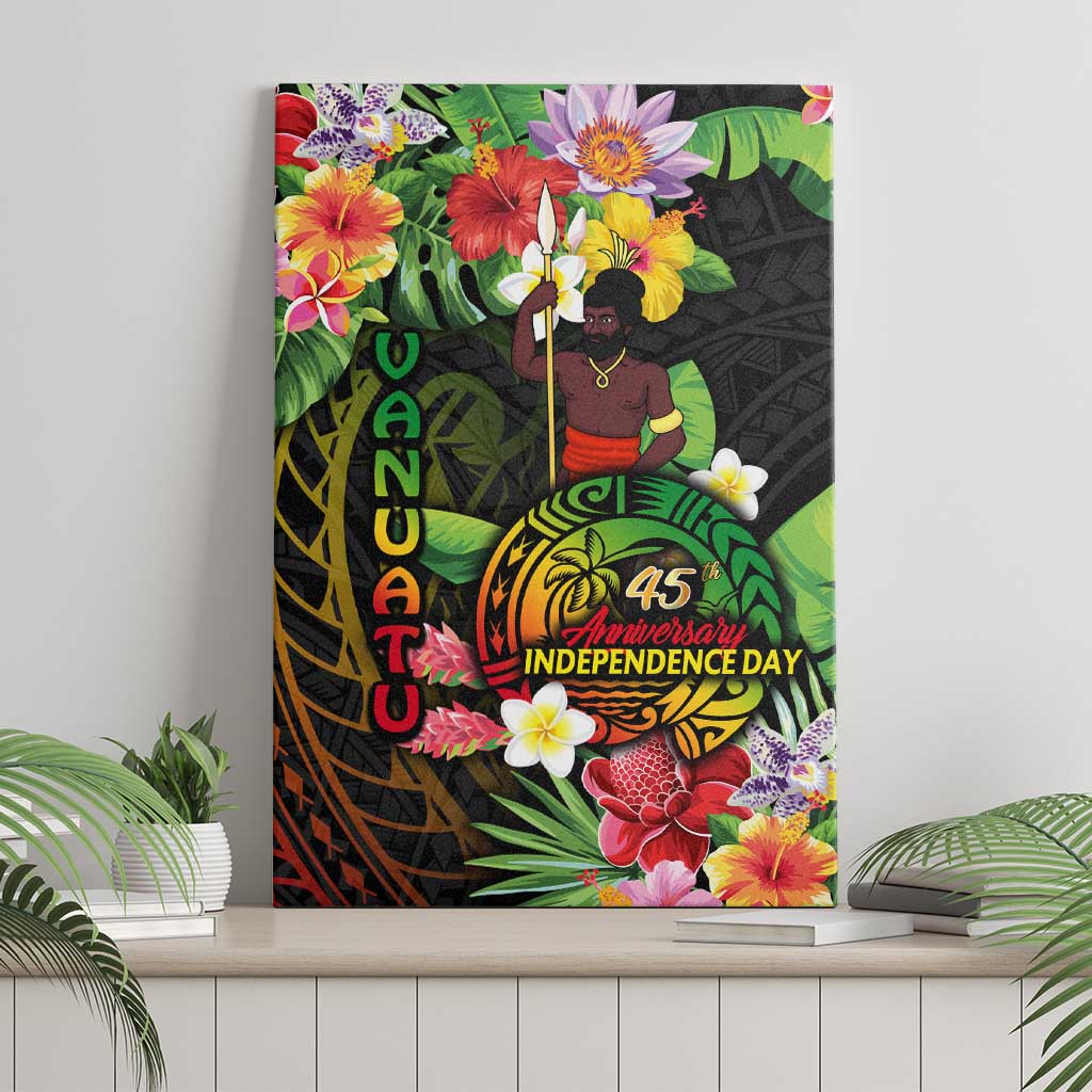 45th Anniversary of Freedom Vanuatu Canvas Wall Art Island Pride Cultural Power Pacific Unity