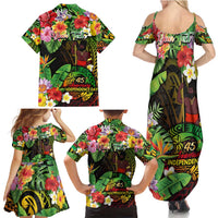 45th Anniversary of Freedom Vanuatu Family Matching Summer Maxi Dress and Hawaiian Shirt Island Pride Cultural Power Pacific Unity