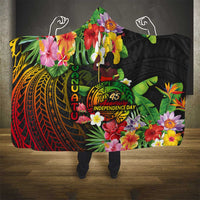 45th Anniversary of Freedom Vanuatu Hooded Blanket Island Pride Cultural Power Pacific Unity DT02 - Polynesian Pride