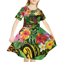 45th Anniversary of Freedom Vanuatu Kid Short Sleeve Dress Island Pride Cultural Power Pacific Unity DT02 - Polynesian Pride