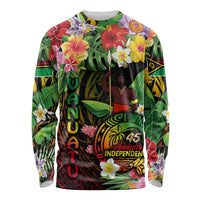 45th Anniversary of Freedom Vanuatu Long Sleeve Shirt Island Pride Cultural Power Pacific Unity DT02 Unisex Art - Polynesian Pride