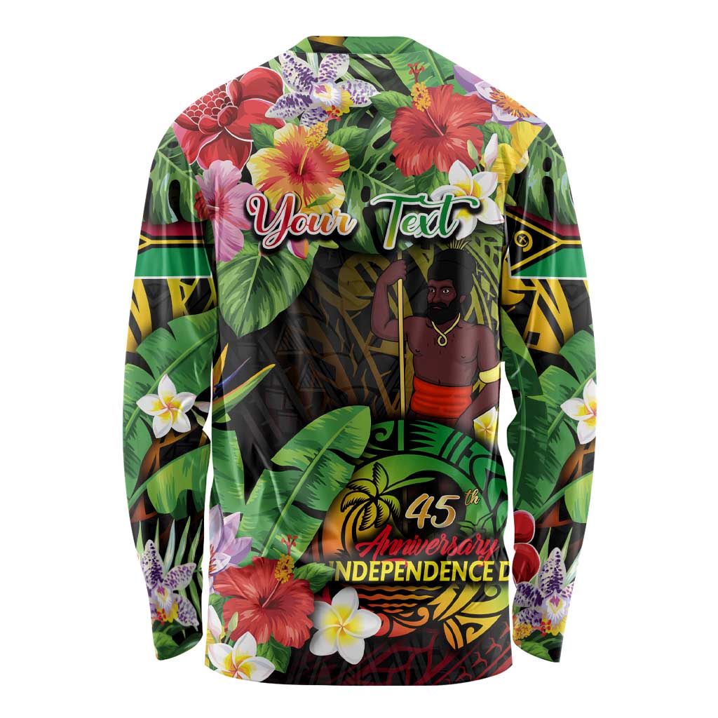 45th Anniversary of Freedom Vanuatu Long Sleeve Shirt Island Pride Cultural Power Pacific Unity DT02 - Polynesian Pride