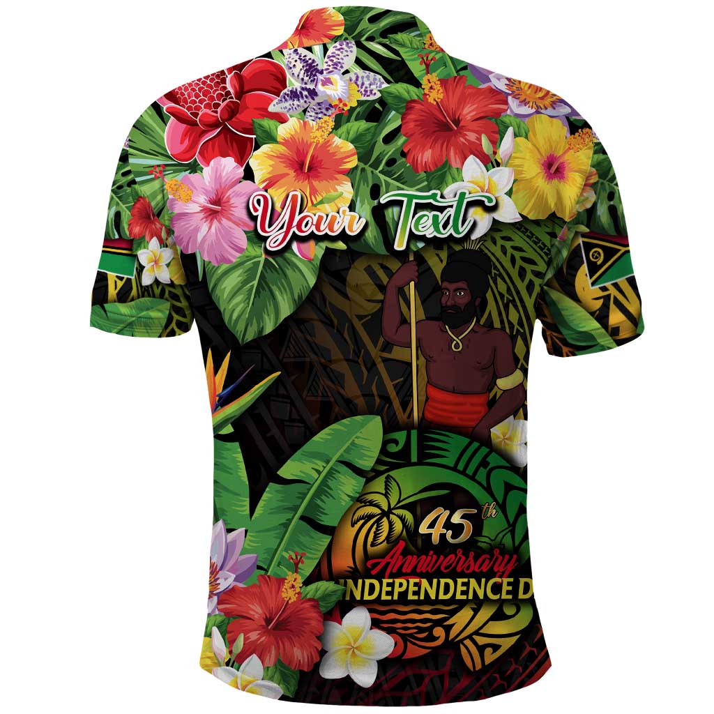 45th Anniversary of Freedom Vanuatu Polo Shirt Island Pride Cultural Power Pacific Unity
