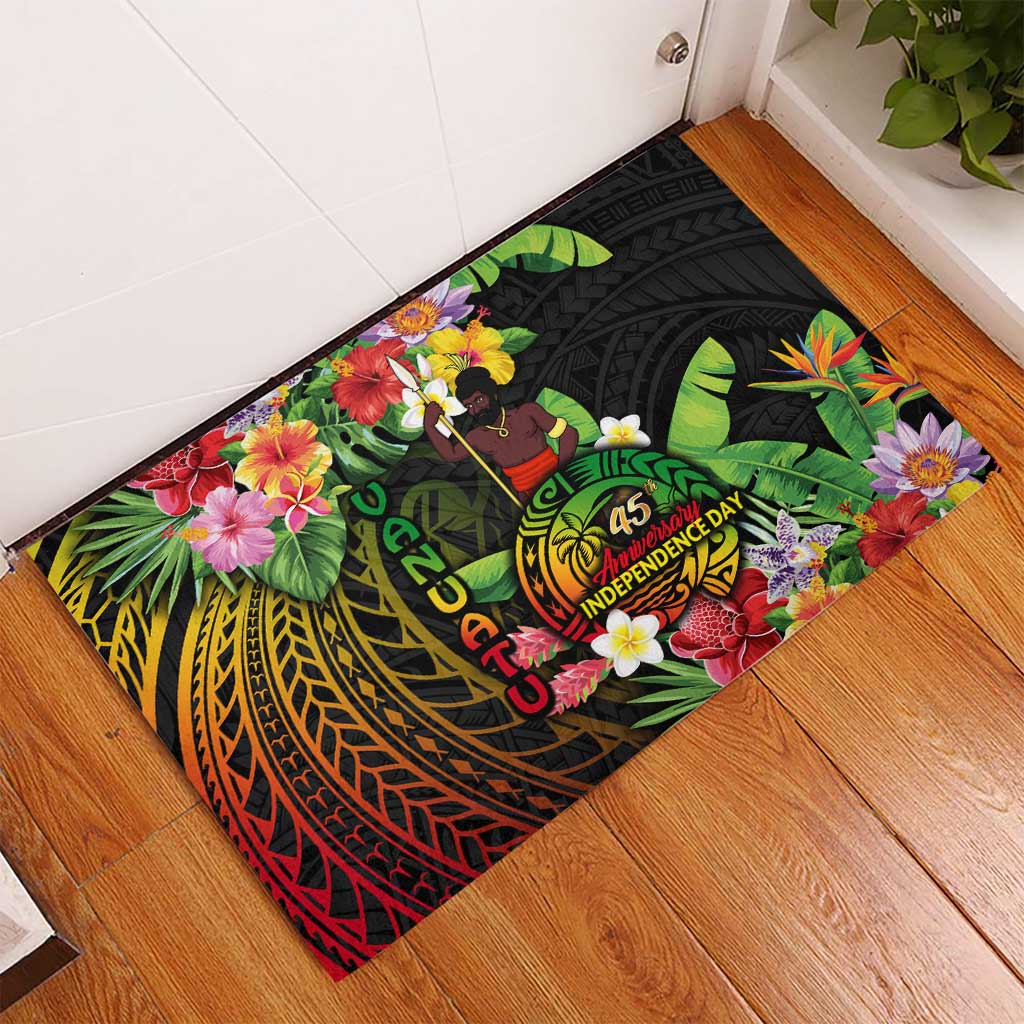 45th Anniversary of Freedom Vanuatu Rubber Doormat Island Pride Cultural Power Pacific Unity DT02 - Polynesian Pride