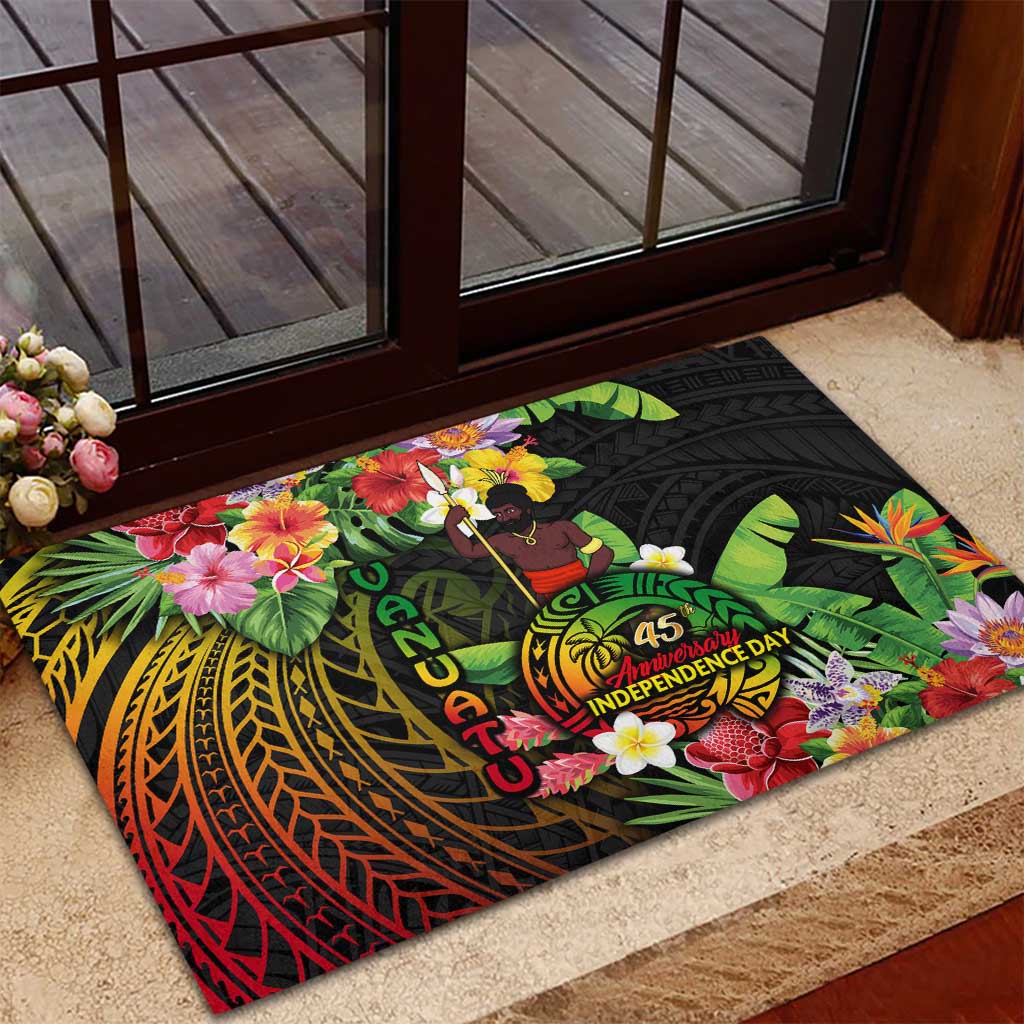 45th Anniversary of Freedom Vanuatu Rubber Doormat Island Pride Cultural Power Pacific Unity DT02 - Polynesian Pride