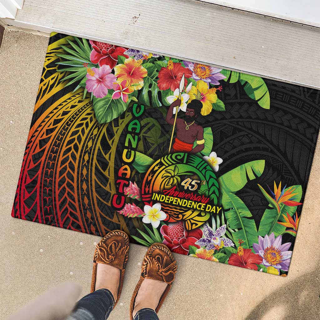 45th Anniversary of Freedom Vanuatu Rubber Doormat Island Pride Cultural Power Pacific Unity DT02 - Polynesian Pride