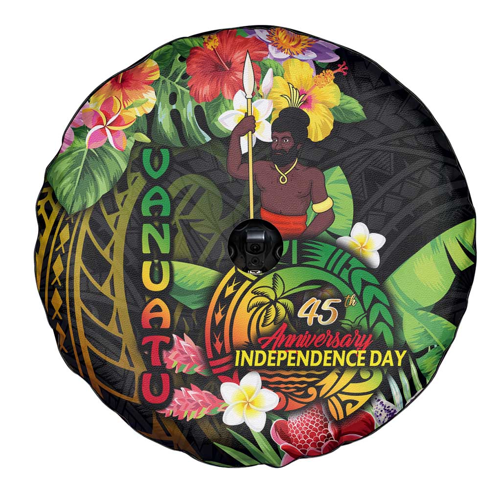 45th Anniversary of Freedom Vanuatu Spare Tire Cover Island Pride Cultural Power Pacific Unity