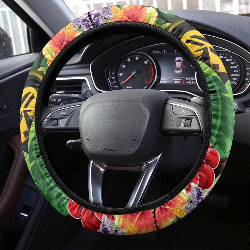 45th Anniversary of Freedom Vanuatu Steering Wheel Cover Island Pride Cultural Power Pacific Unity