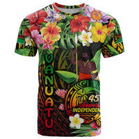 45th Anniversary of Freedom Vanuatu T Shirt Island Pride Cultural Power Pacific Unity