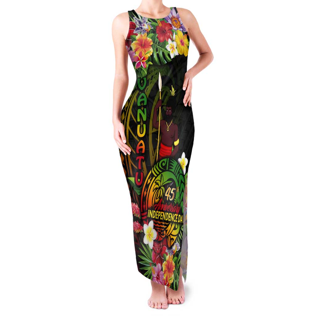 45th Anniversary of Freedom Vanuatu Tank Maxi Dress Island Pride Cultural Power Pacific Unity