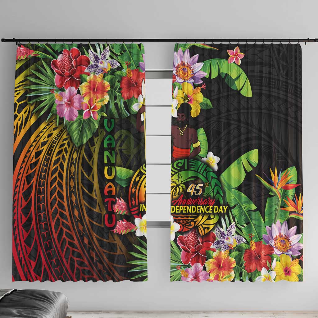 45th Anniversary of Freedom Vanuatu Window Curtain Island Pride Cultural Power Pacific Unity