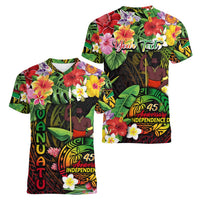 45th Anniversary of Freedom Vanuatu Women V-Neck T-Shirt Island Pride Cultural Power Pacific Unity DT02 - Polynesian Pride