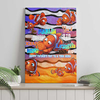 The Ocean Best Dad Canvas Wall Art Like Marlin Happy Fathers Day To a True Hero - Polynesian Pride