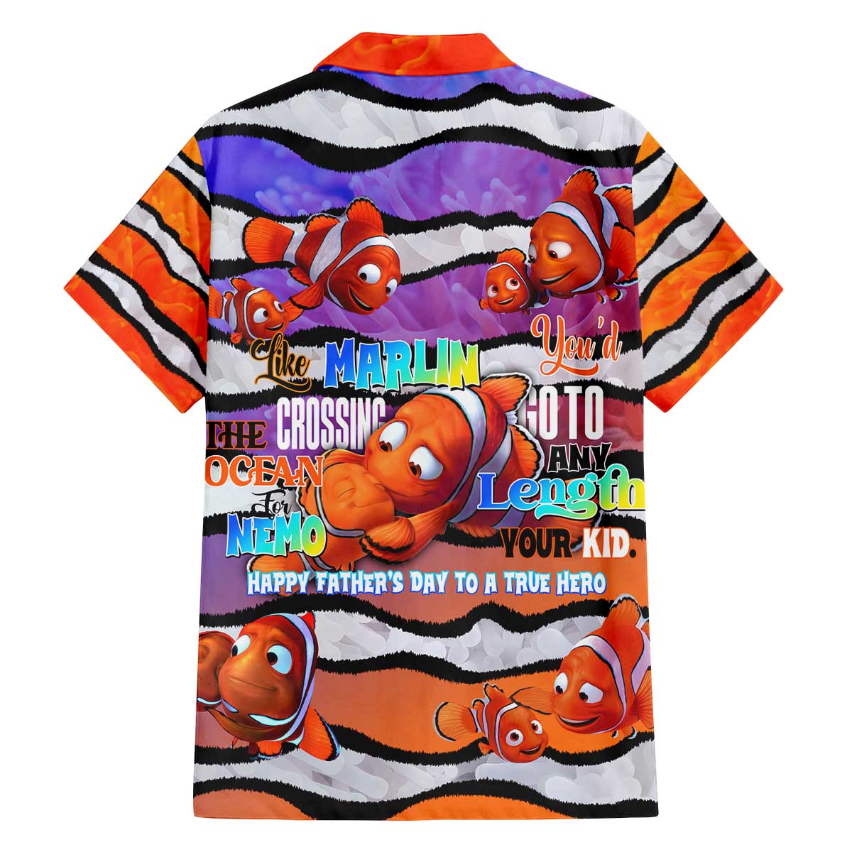 The Ocean Best Dad Family Matching Off The Shoulder Long Sleeve Dress and Hawaiian Shirt Like Marlin Happy Fathers Day To a True Hero - Polynesian Pride