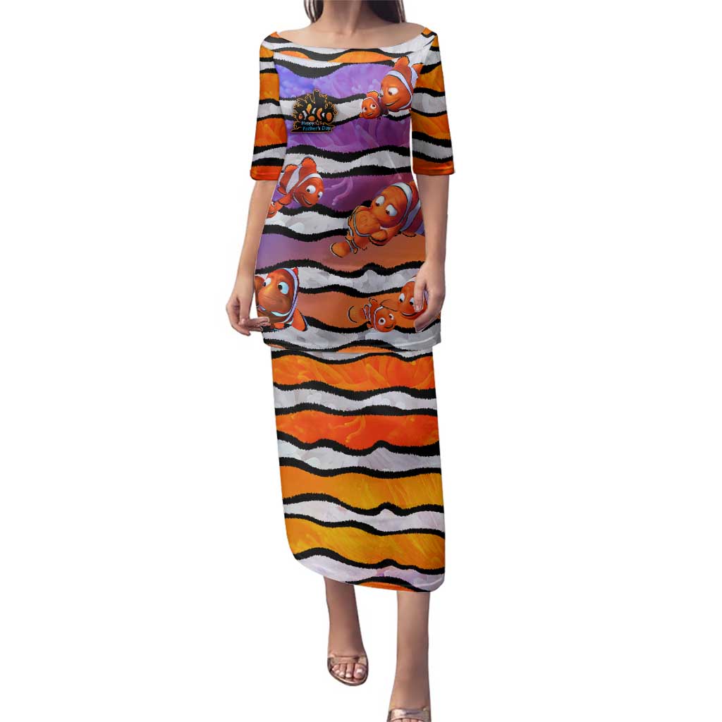 The Ocean Best Dad Family Matching Puletasi and Hawaiian Shirt Like Marlin Happy Fathers Day To a True Hero - Polynesian Pride