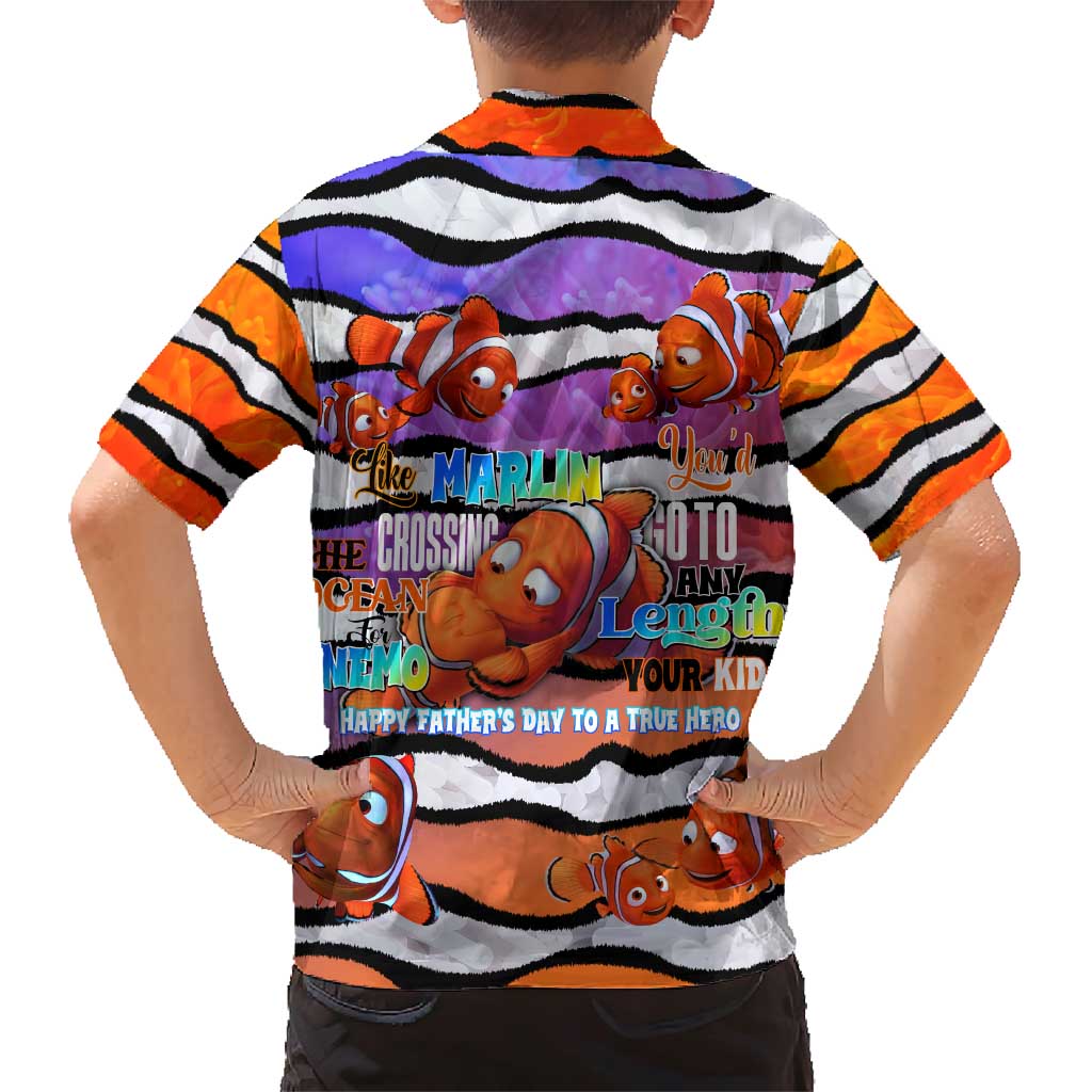 The Ocean Best Dad Family Matching Short Sleeve Bodycon Dress and Hawaiian Shirt Like Marlin Happy Fathers Day To a True Hero - Polynesian Pride