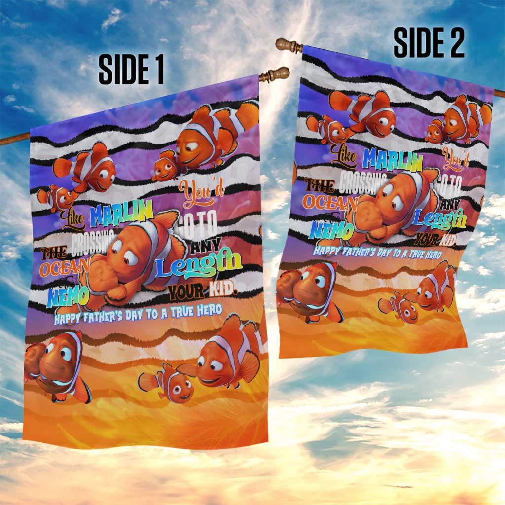 The Ocean Best Dad Garden Flag Like Marlin Happy Fathers Day To a True Hero - Polynesian Pride