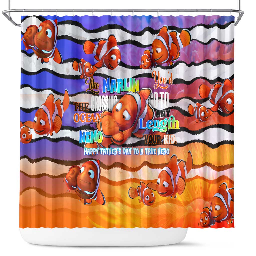 The Ocean Best Dad Shower Curtain Like Marlin Happy Fathers Day To a True Hero - Polynesian Pride