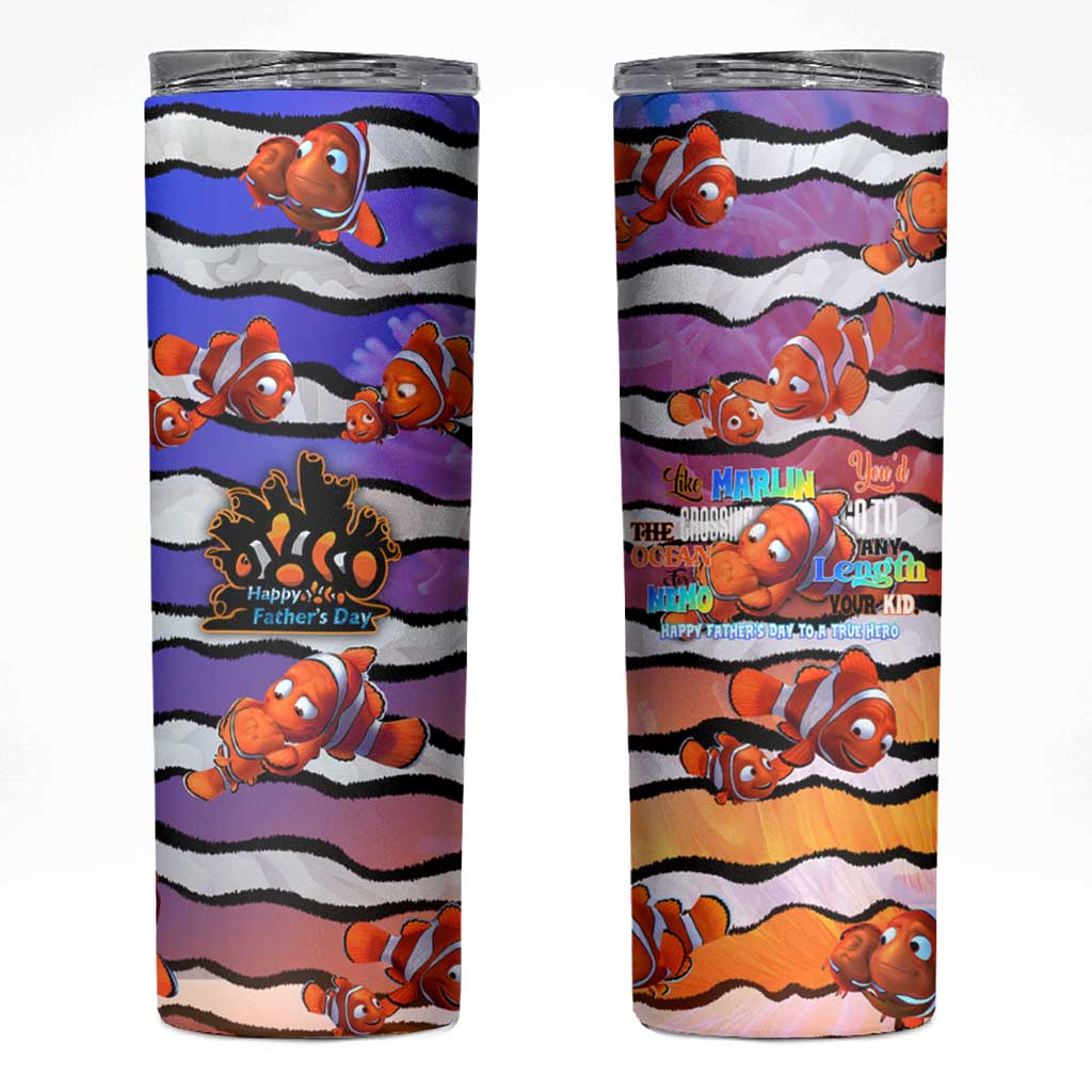 The Ocean Best Dad Skinny Tumbler Like Marlin Happy Fathers Day To a True Hero - Polynesian Pride