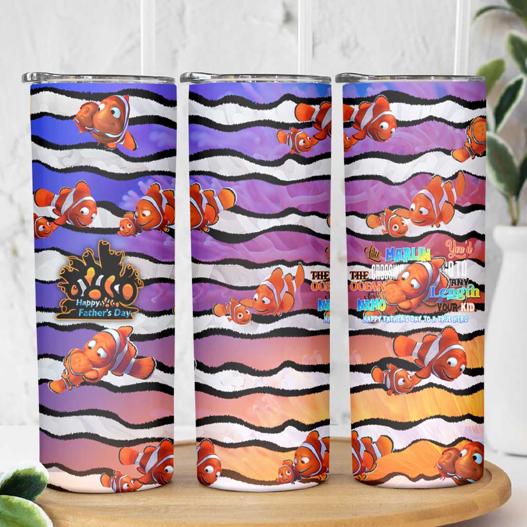 The Ocean Best Dad Skinny Tumbler Like Marlin Happy Fathers Day To a True Hero - Polynesian Pride