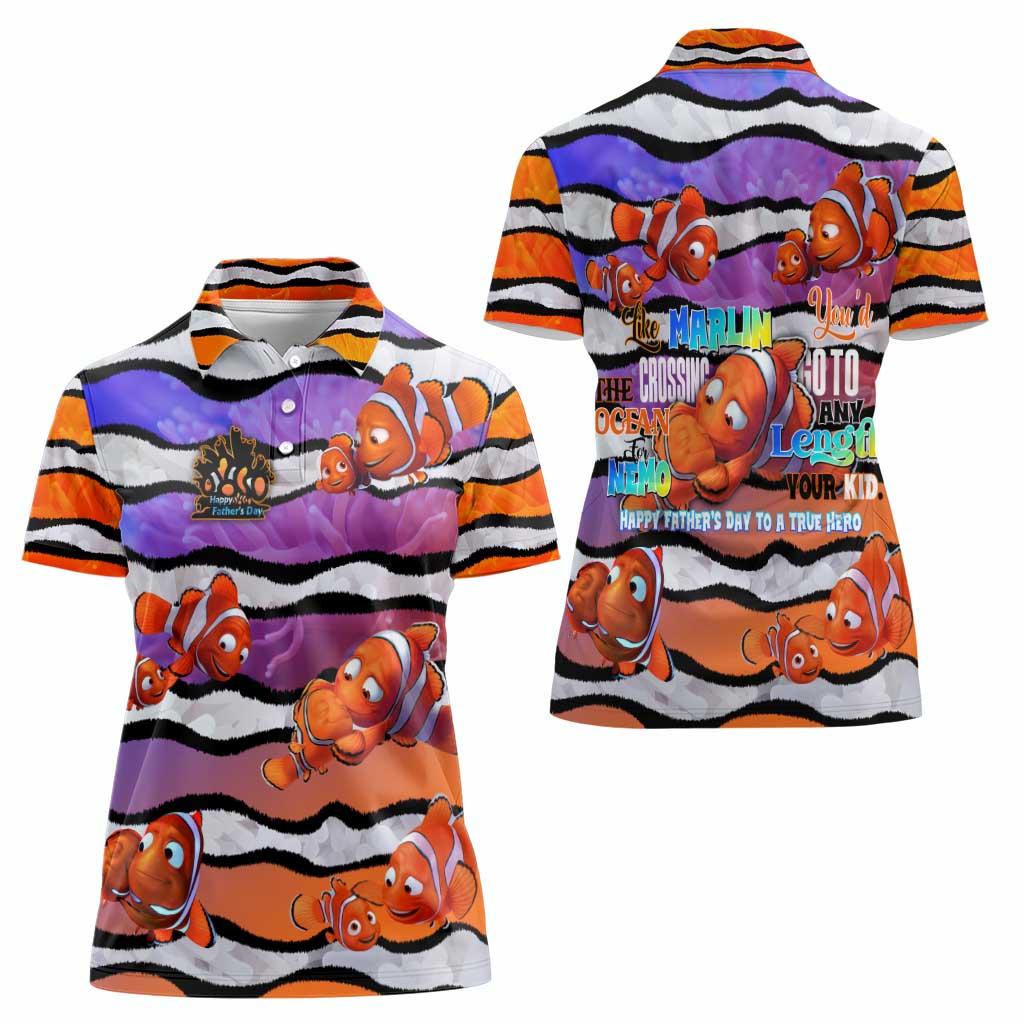 The Ocean Best Dad Women Polo Shirt Like Marlin Happy Fathers Day To a True Hero - Polynesian Pride