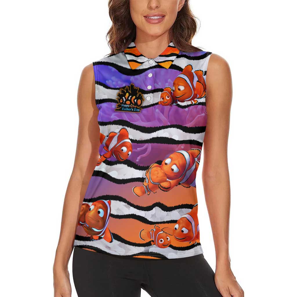 The Ocean Best Dad Women Sleeveless Polo Shirt Like Marlin Happy Fathers Day To a True Hero - Polynesian Pride