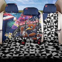 Kiwi New Zealand Rugby Back Car Seat Cover Kiwis Mascot Tropical Pattern