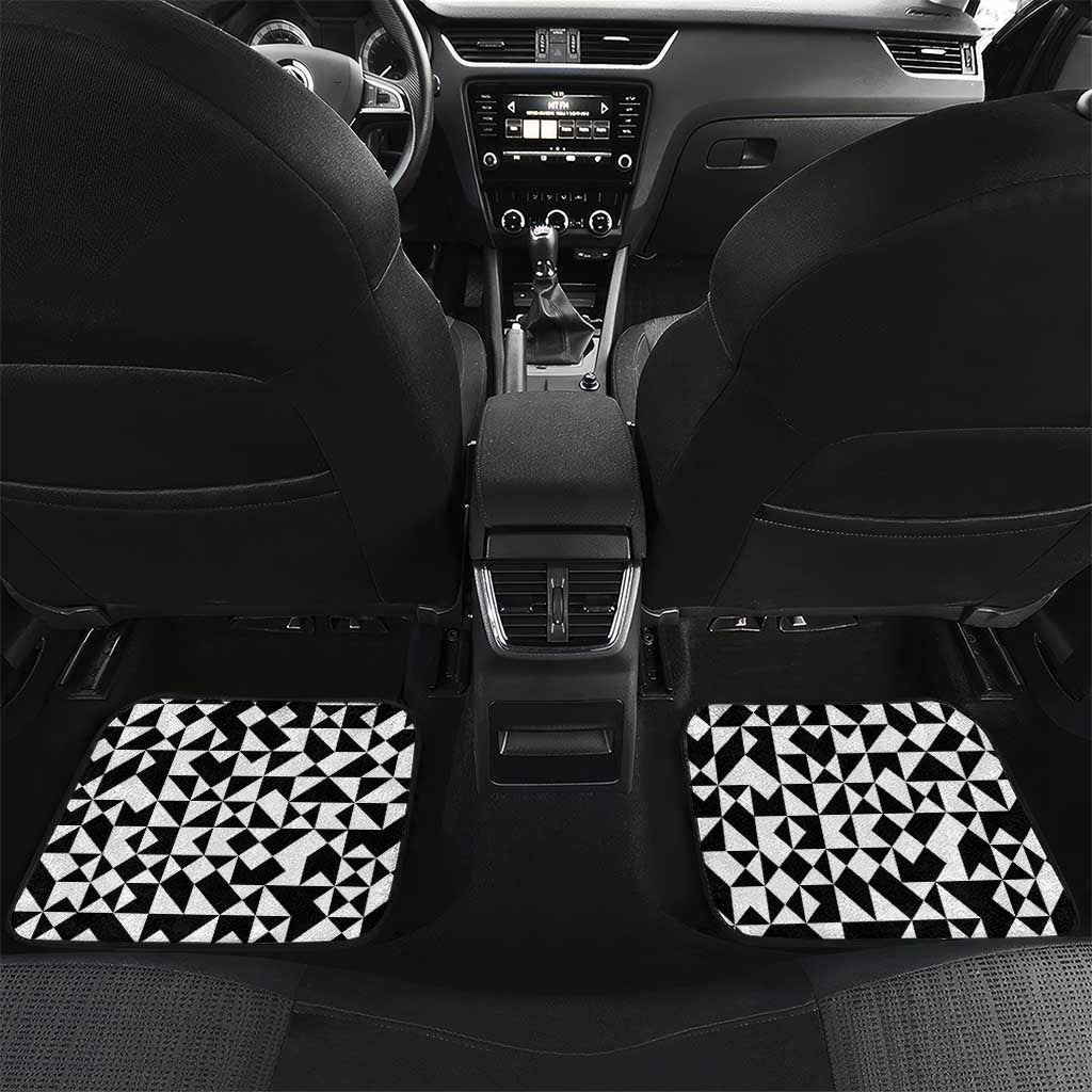 Kiwi New Zealand Rugby Car Mats Kiwis Mascot Tropical Pattern