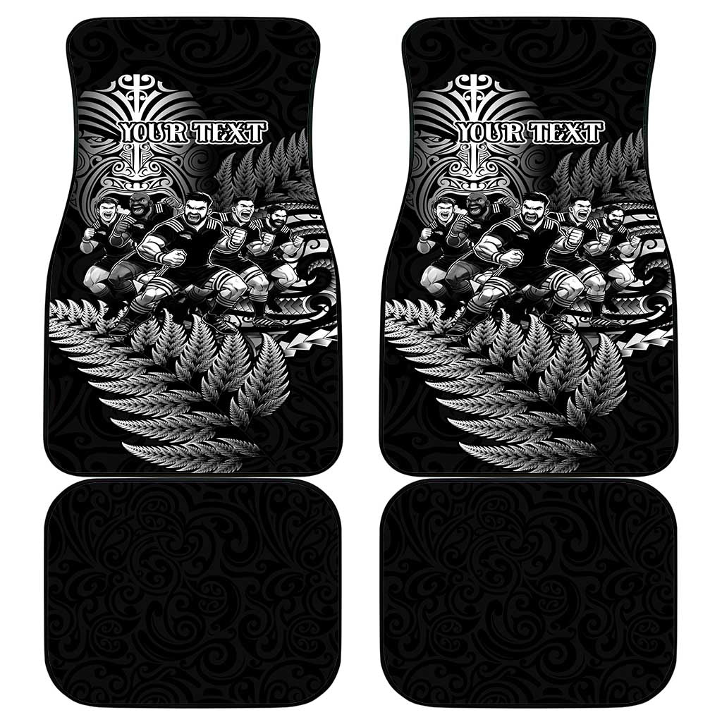 All Black Brothers Rugby Car Mats New Zealand Maori Haka