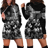 Personalized All Black Brothers Rugby Hoodie Dress New Zealand Maori Haka