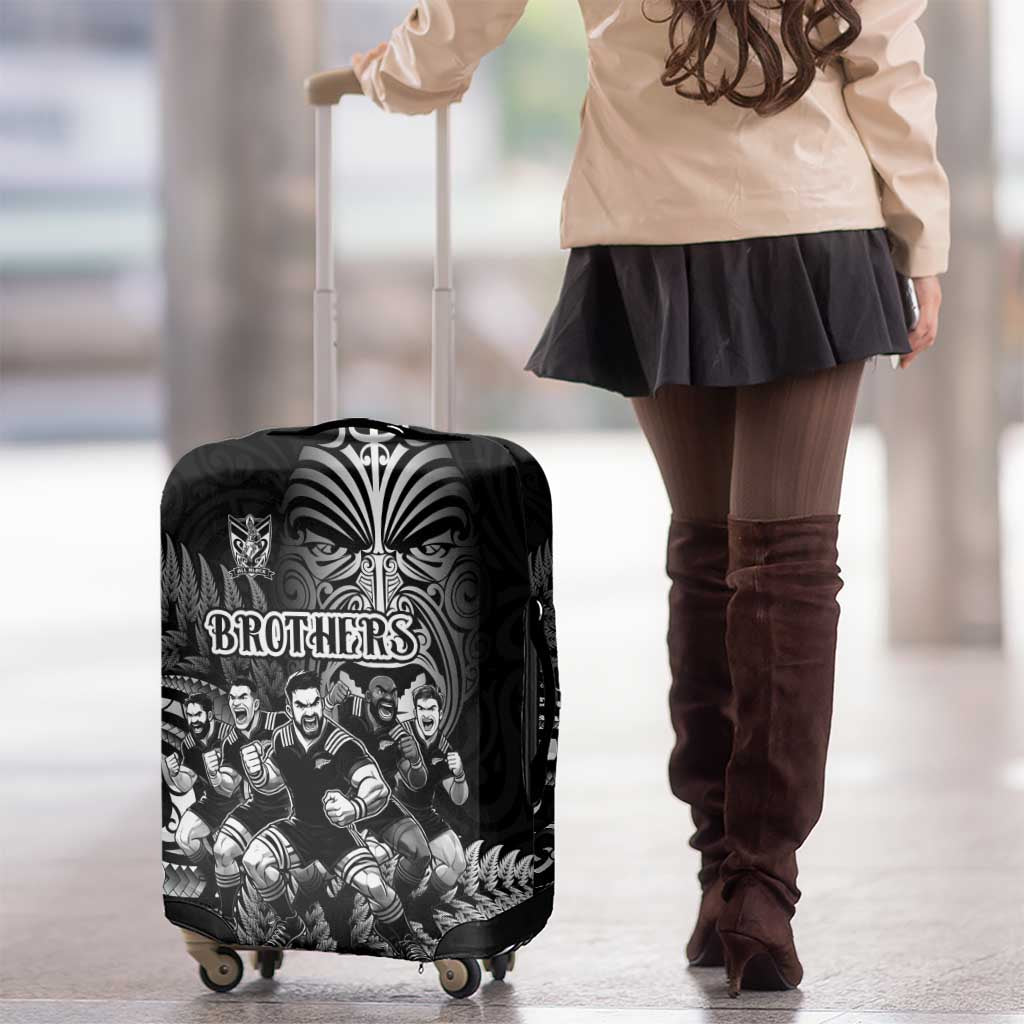 All Black Brothers Rugby Luggage Cover New Zealand Maori Haka