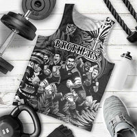 Personalized All Black Brothers Rugby Men Tank Top New Zealand Maori Haka