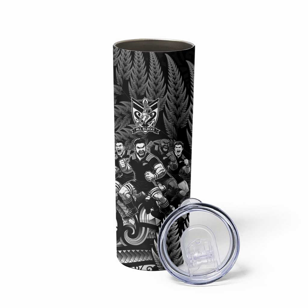 All Black Brothers Rugby Skinny Tumbler New Zealand Maori Haka