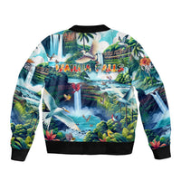 Wailua Falls Hawaii Bomber Jacket Kauai Natural Beauty