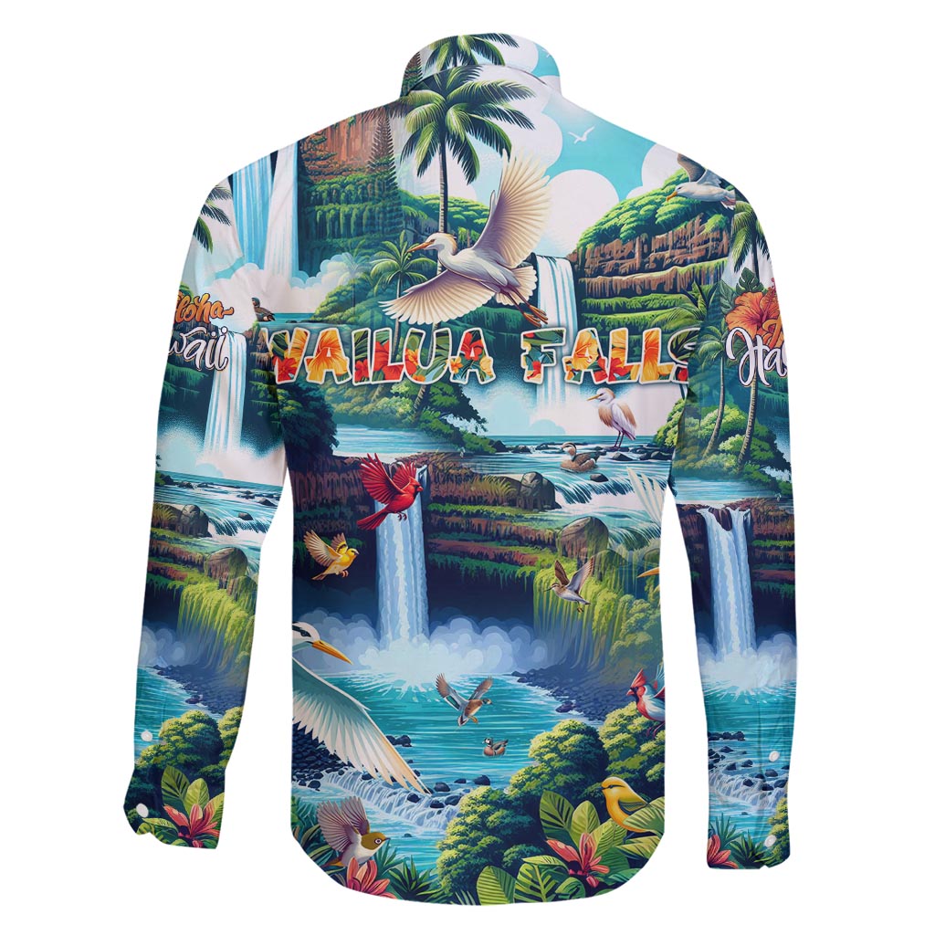 Wailua Falls Hawaii Family Matching Tank Maxi Dress and Hawaiian Shirt Kauai Natural Beauty