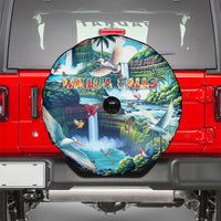 Wailua Falls Hawaii Spare Tire Cover Kauai Natural Beauty