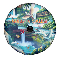 Wailua Falls Hawaii Spare Tire Cover Kauai Natural Beauty