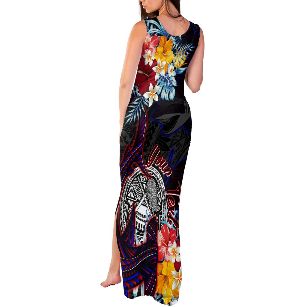 Personalized Amelika Samoa Sharks Polynesia Tank Maxi Dress American Samoa