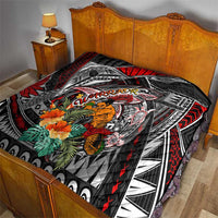 American Samoa Warrior Quilt Shark Turtle Polynesian Tattoo