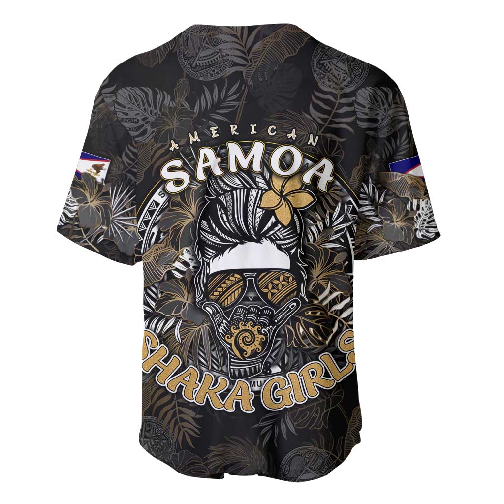 Personalized Shaka Girls America Samoa Baseball Jersey Tropical Flowers Vintage DT02 - Polynesian Pride