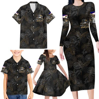 Personalized Shaka Girls America Samoa Family Matching Long Sleeve Bodycon Dress and Hawaiian Shirt Tropical Flowers Vintage DT02 - Polynesian Pride