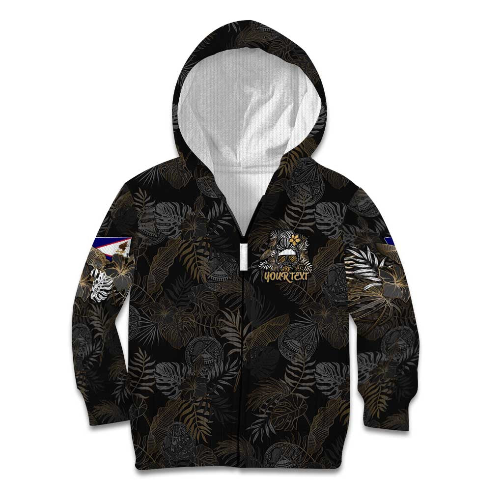 Personalized Shaka Girls America Samoa Kid Hoodie Tropical Flowers Vintage