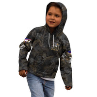 Personalized Shaka Girls America Samoa Kid Hoodie Tropical Flowers Vintage