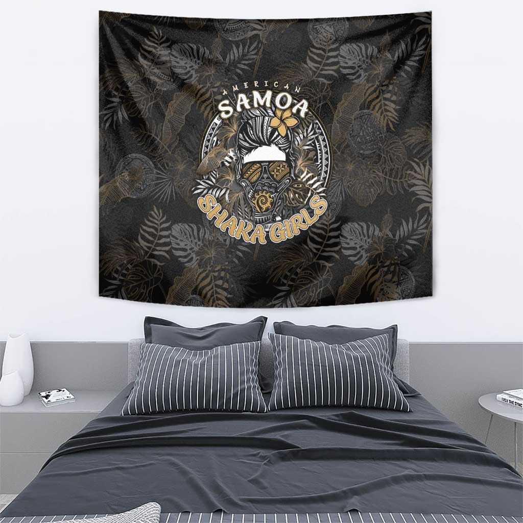 Personalized Shaka Girls America Samoa Tapestry Tropical Flowers Vintage