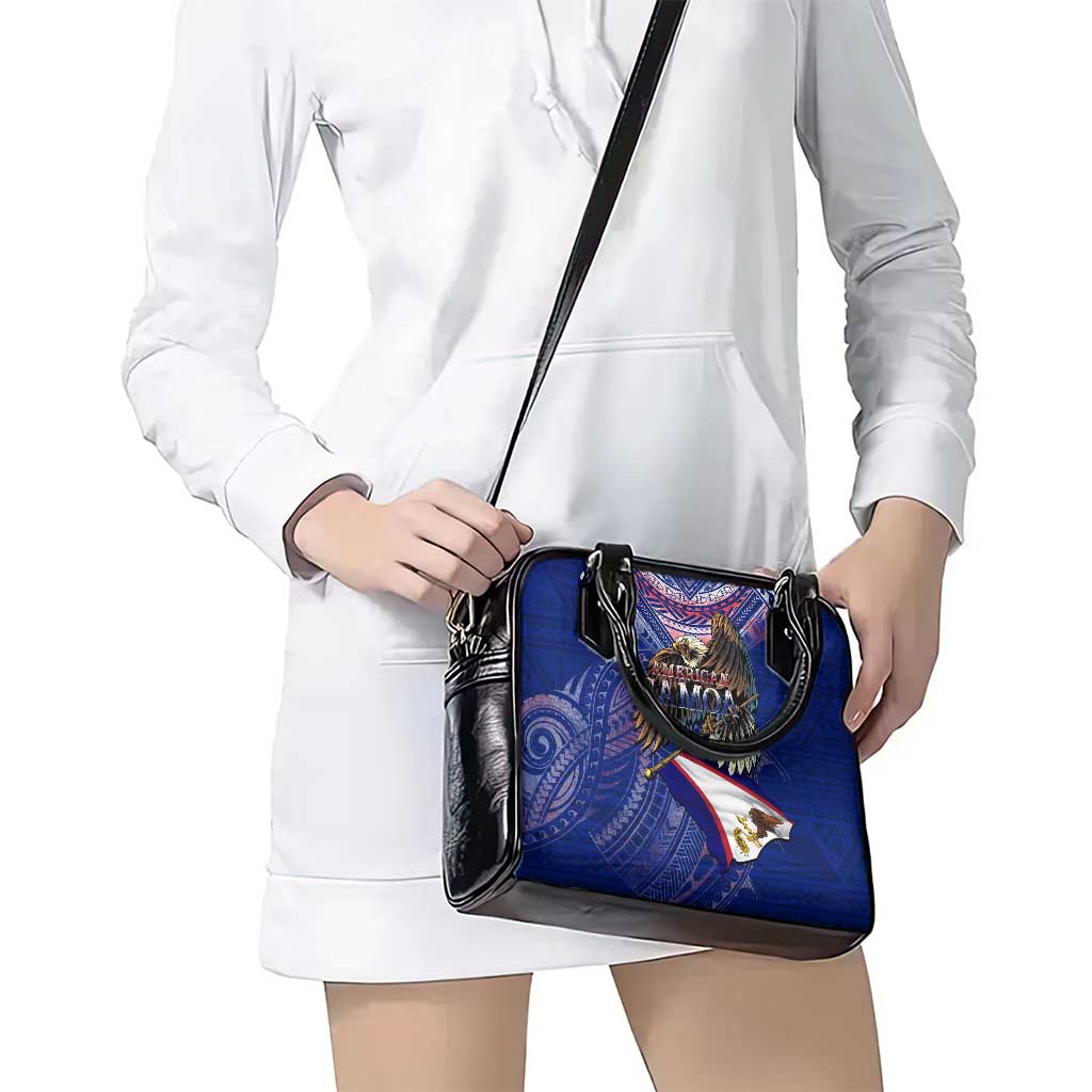American Samoa Shoulder Handbag Brave Eagle Flag Color