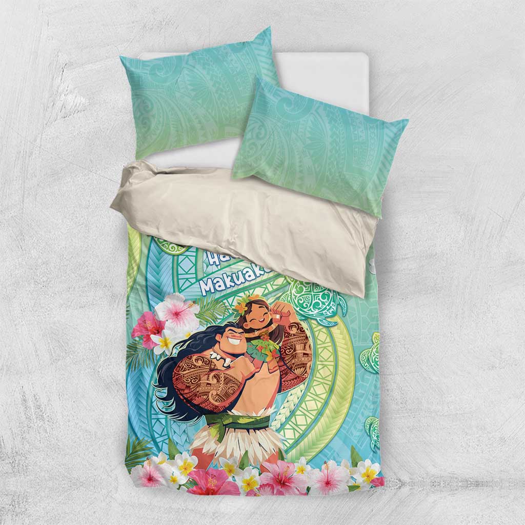 Hawaii Father's Day Bedding Set Happy Father And Child
