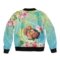 Personalised Hawaii Father's Day Bomber Jacket Happy Father And Child